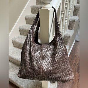 NWT Sundance Capri snake stamped leather shoulder bag